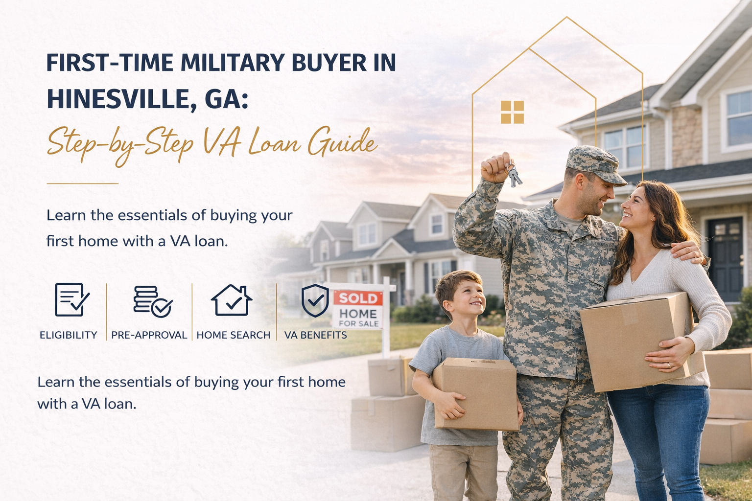 First-Time Military Buyer in Hinesville GA: Step-by-Step VA Loan Guide header image.