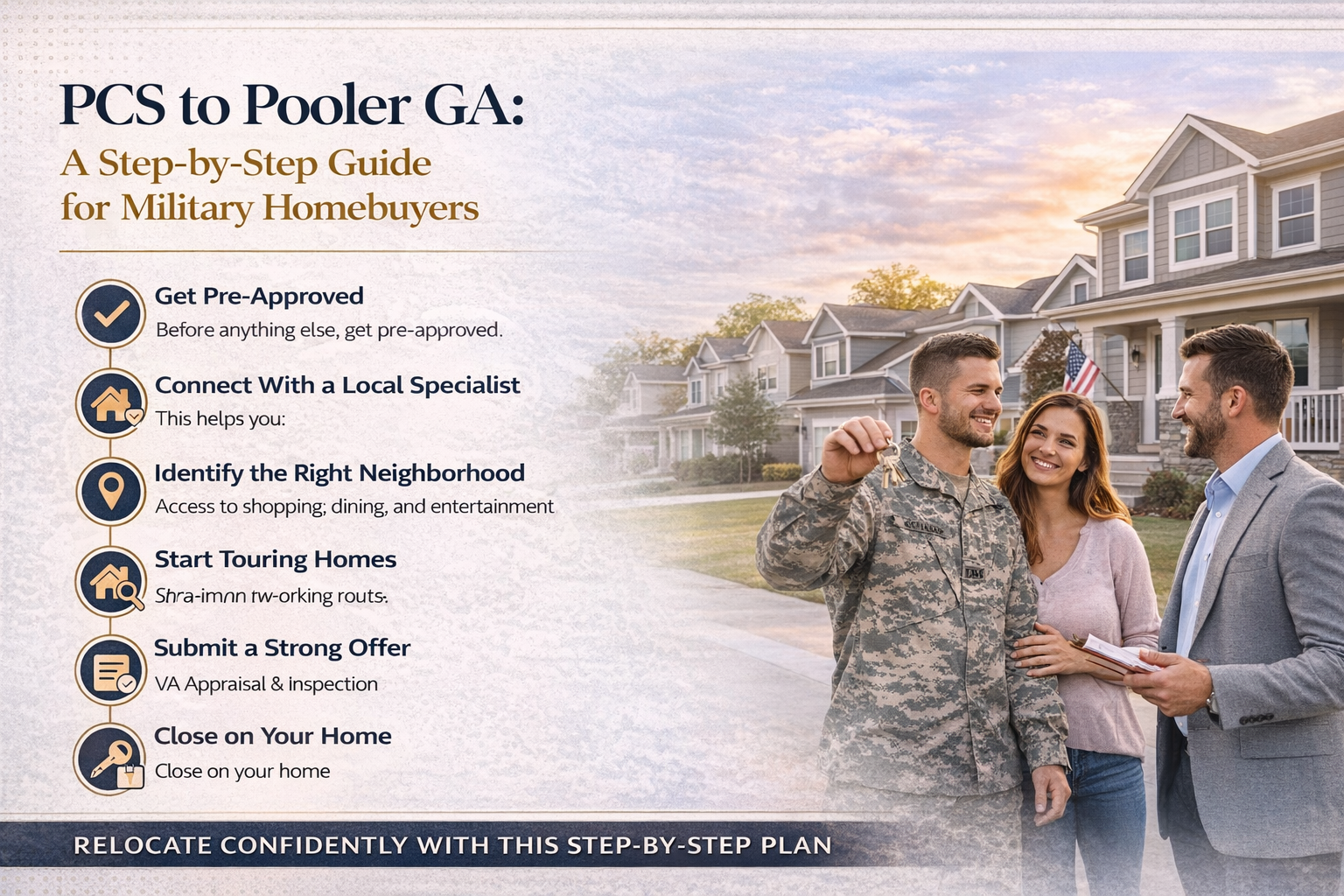 PCS to Pooler GA: A Step-by-Step Guide for Military Homebuyers header image.