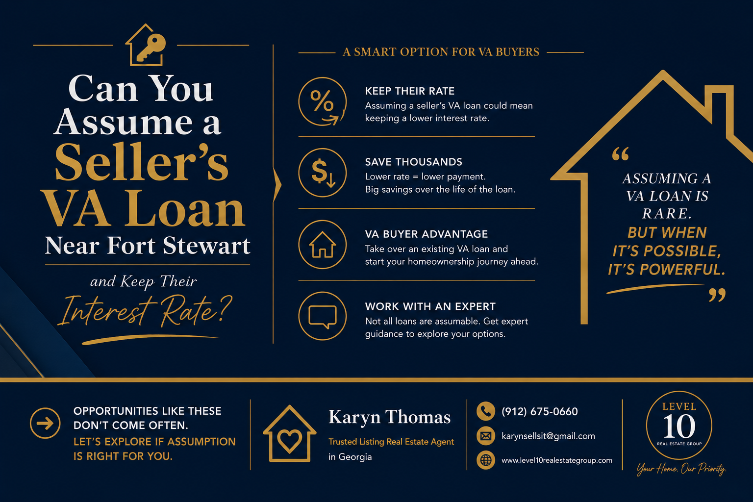 Can You Assume a Seller’s VA Loan Near Fort Stewart and Keep Their Interest Rate? header image.