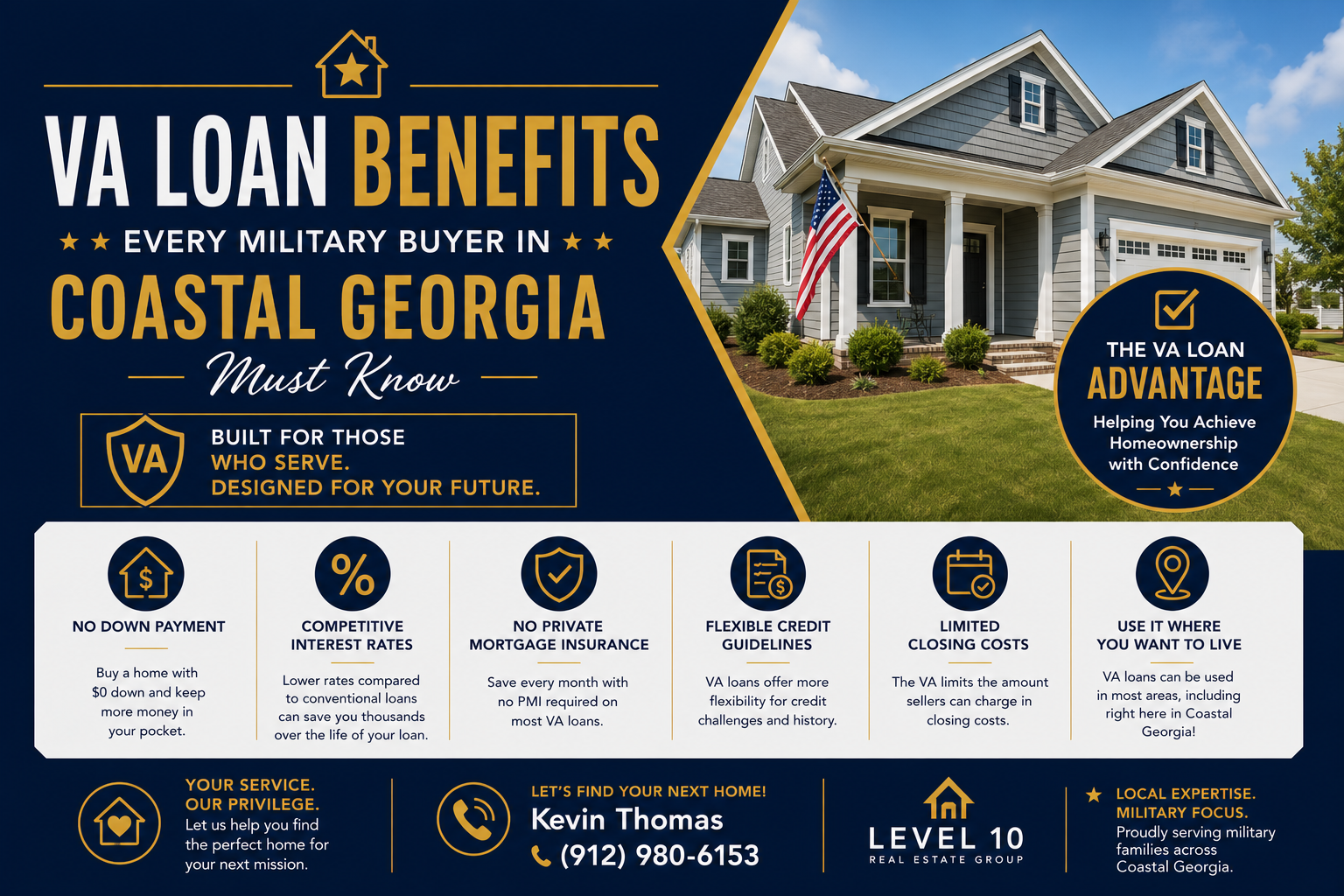 VA Loan Benefits Every Military Buyer in Coastal Georgia Must Know header image.