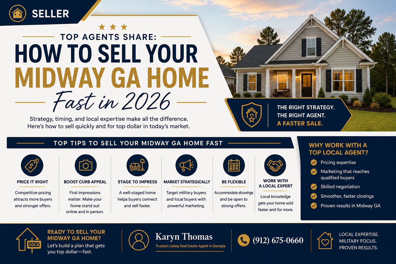 Top Agents Share: How to Sell Your Midway GA Home Fast in 2026 header image.