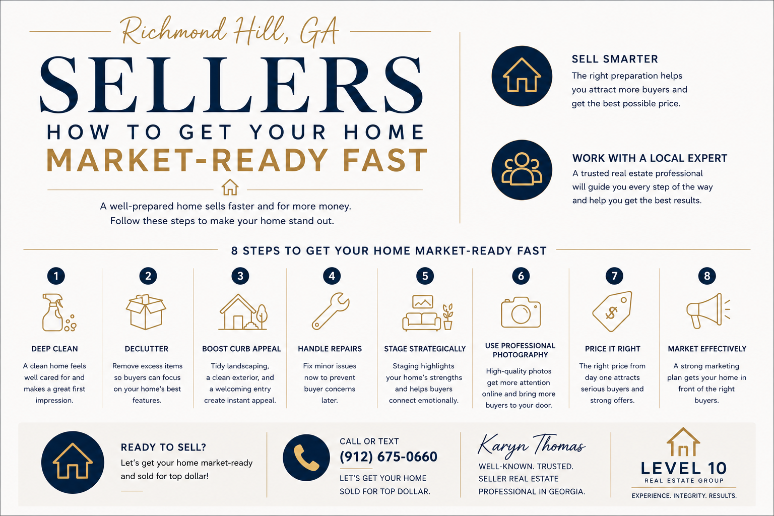 Richmond Hill GA Sellers: How to Get Your Home Market-Ready Fast header image.