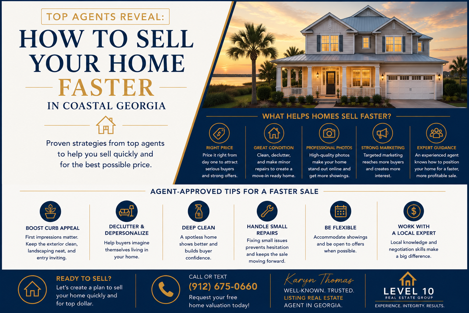 Top Agents Reveal: How to Sell Your Home Faster in Coastal Georgia header image.