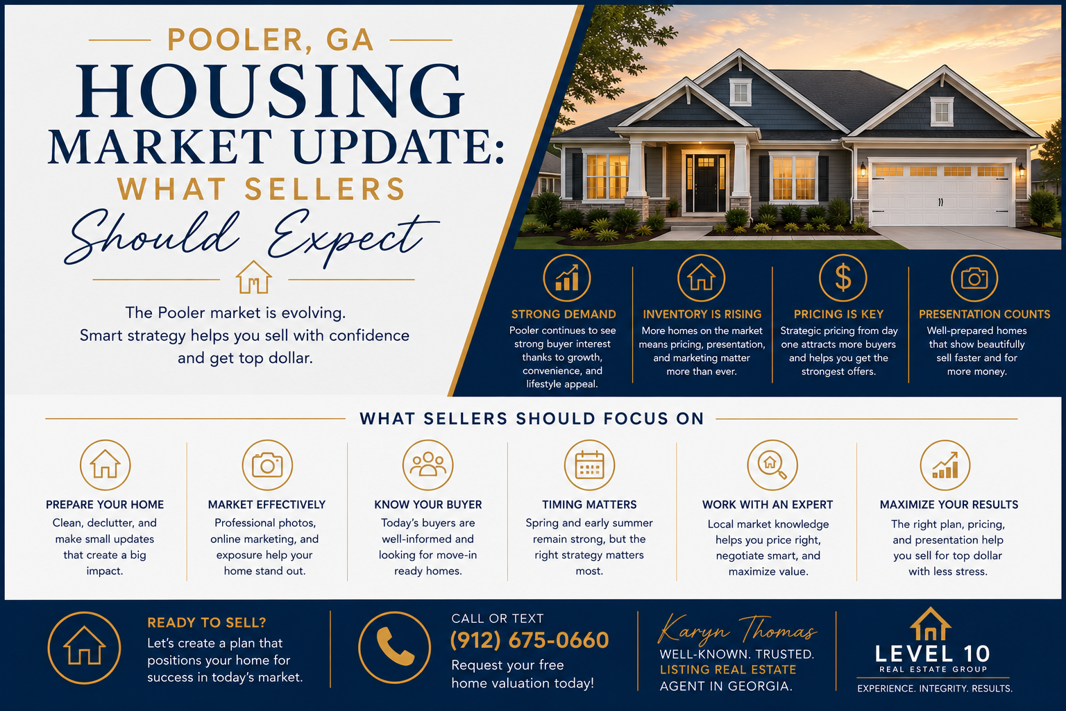 Pooler GA Housing Market Update: What Sellers Should Expect header image.