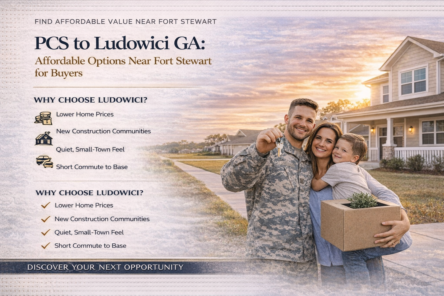 PCS to Ludowici GA: Affordable Options Near Fort Stewart for Buyers header image.