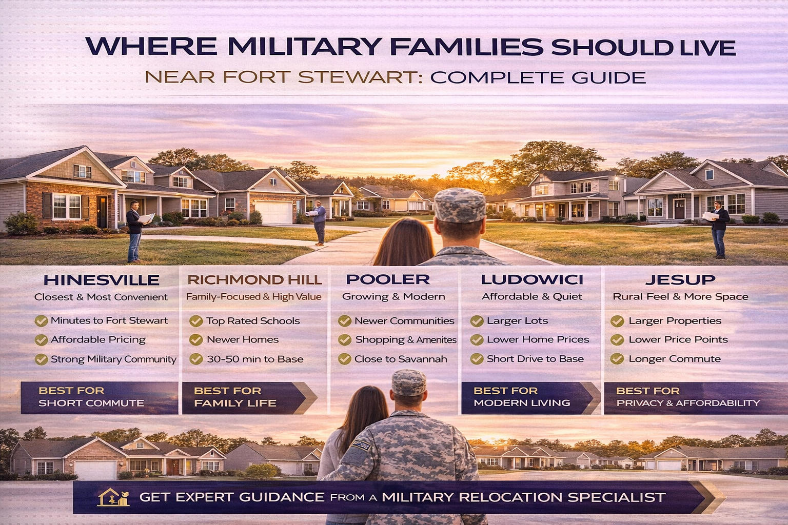 Where Military Families Should Live Near Fort Stewart: Complete Guide header image.