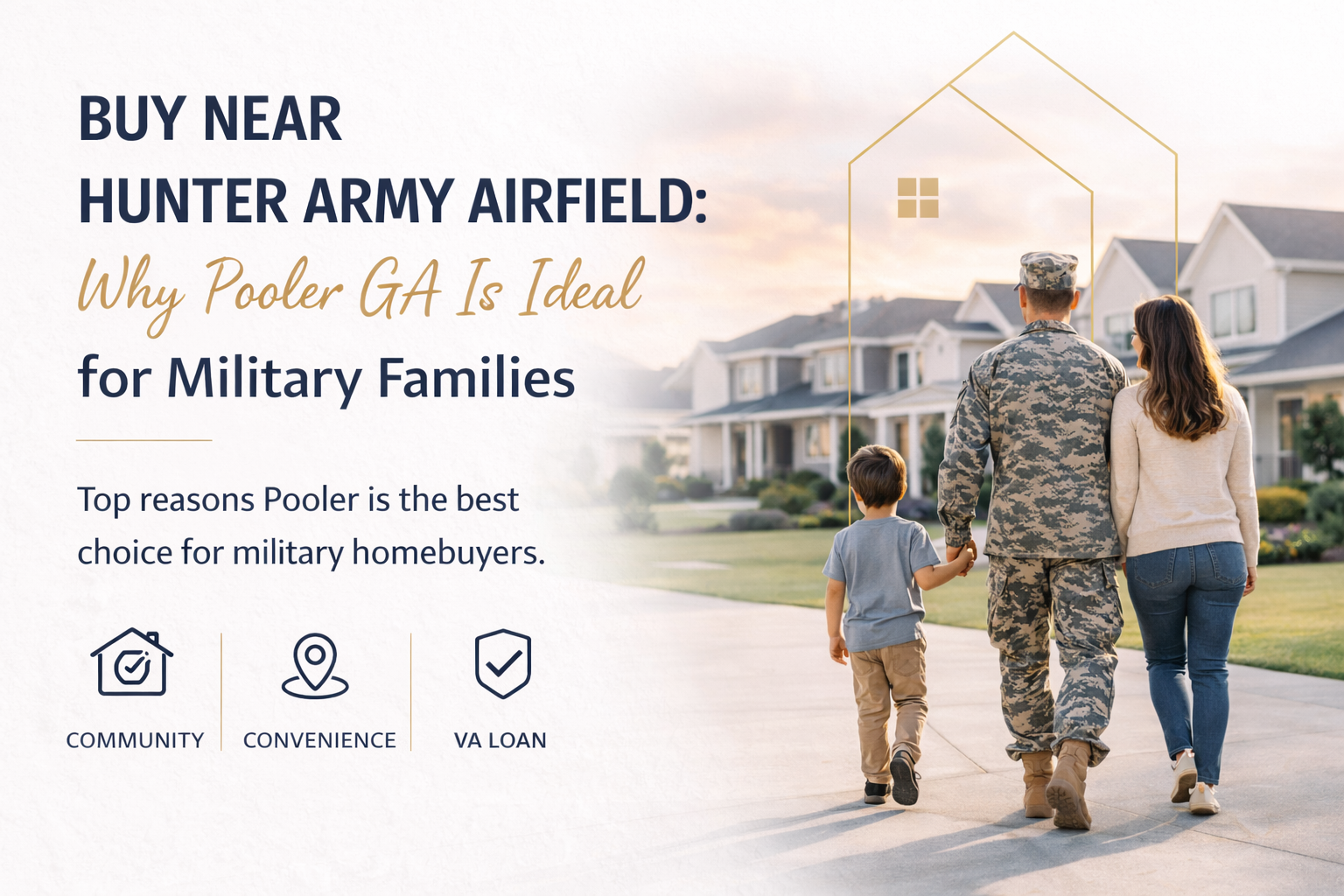 Buy Near Hunter Army Airfield: Why Pooler GA Is Ideal for Military Families header image.