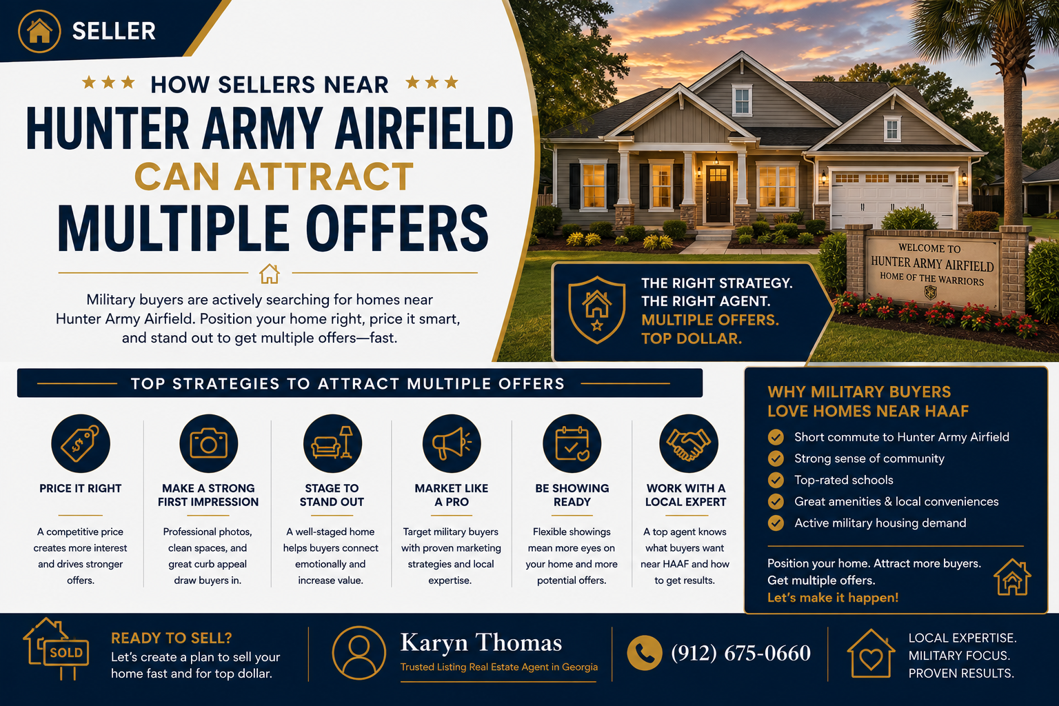 How Sellers Near Hunter Army Airfield Can Attract Multiple Offers header image.