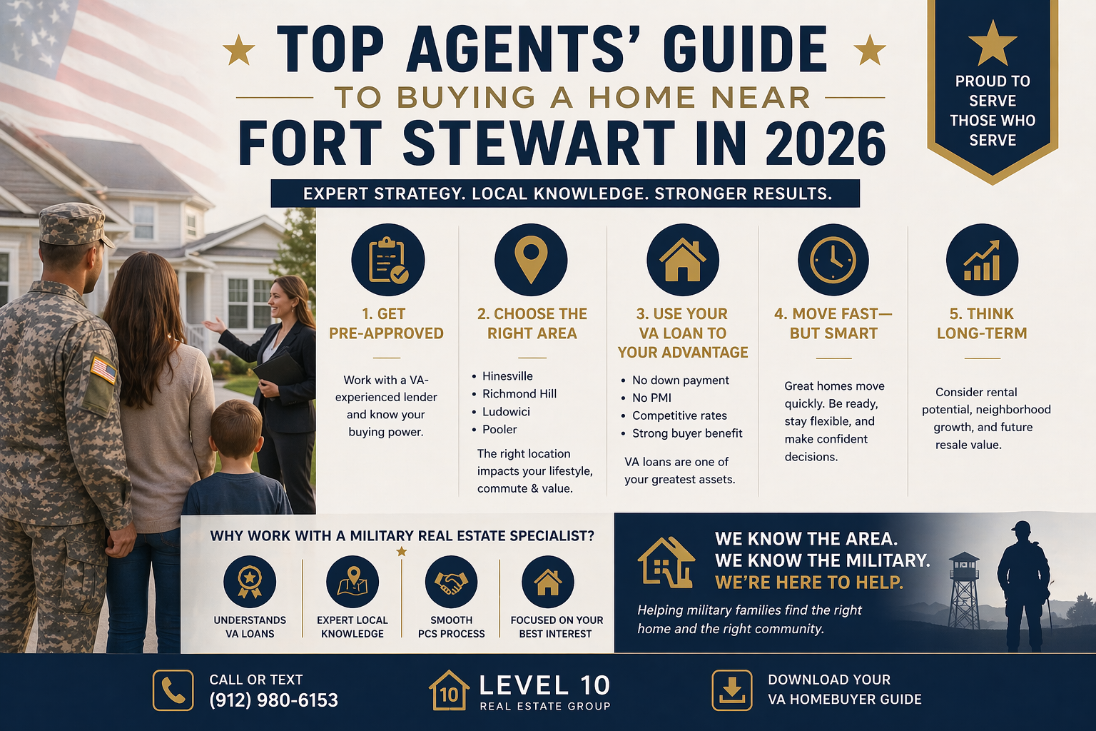Top Agents’ Guide to Buying a Home Near Fort Stewart in 2026 header image.