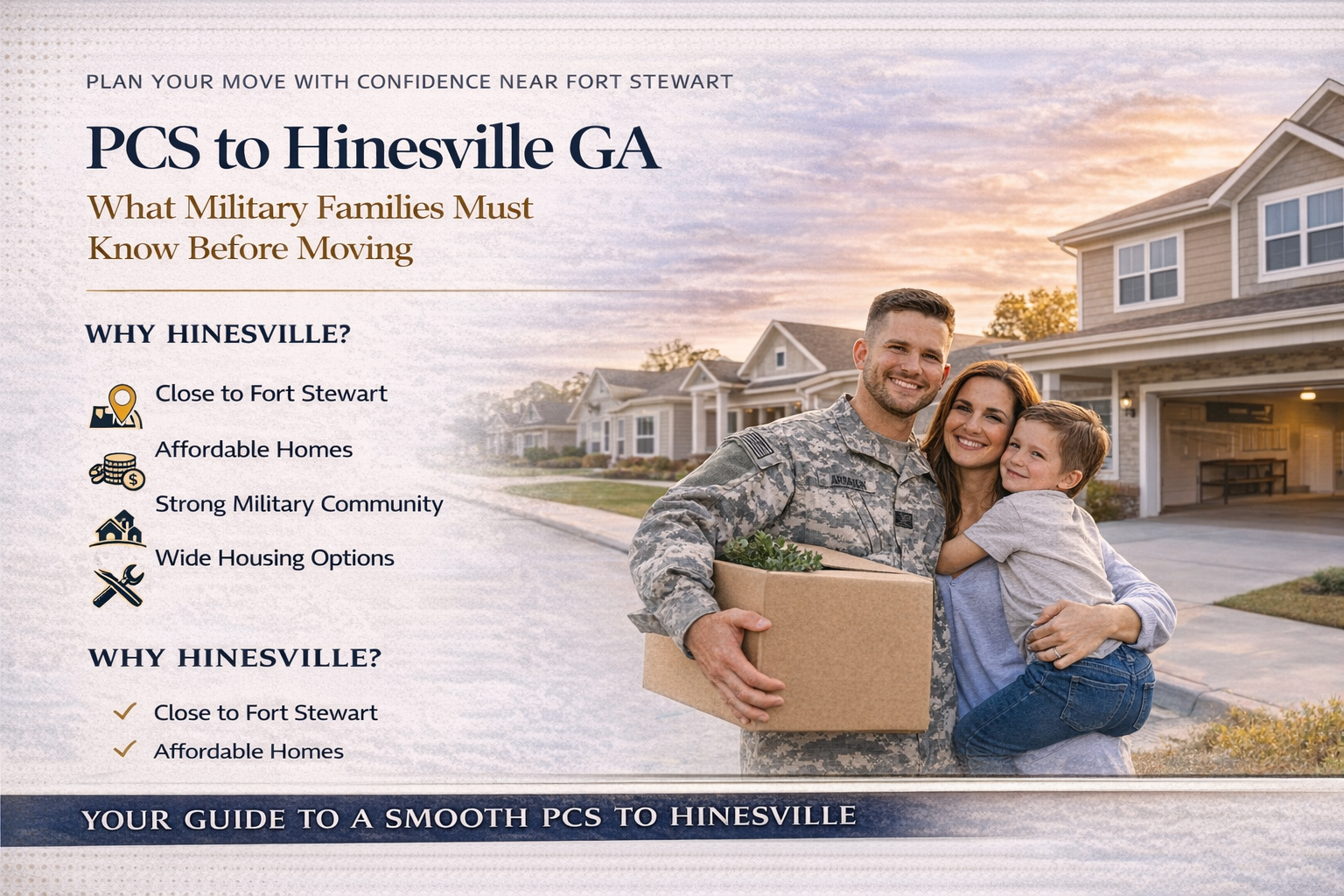 PCS to Hinesville GA: What Military Families Must Know Before Moving header image.