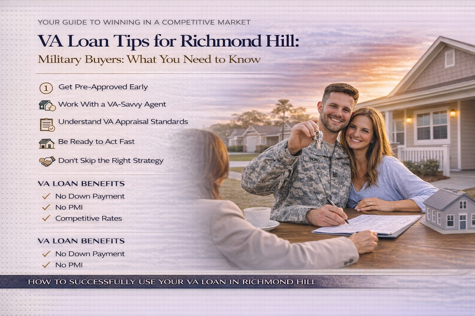 VA Loan Tips for Richmond Hill Military Buyers: What You Need to Know header image.
