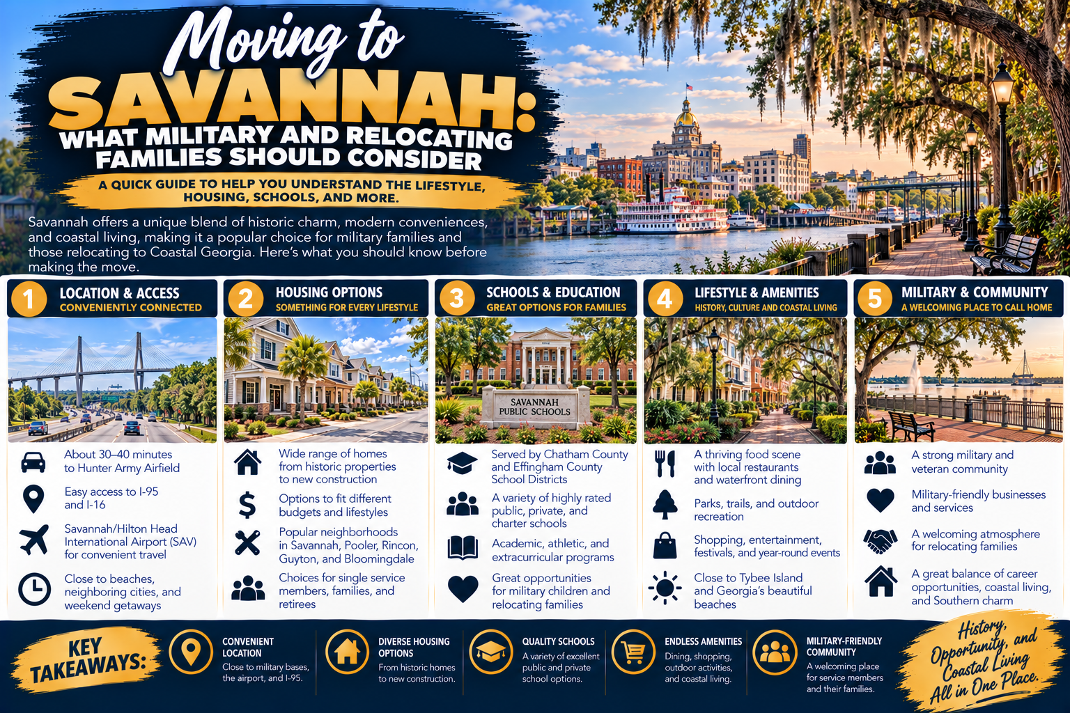 Moving to Savannah: What Military and Relocating Families Should Consider header image.
