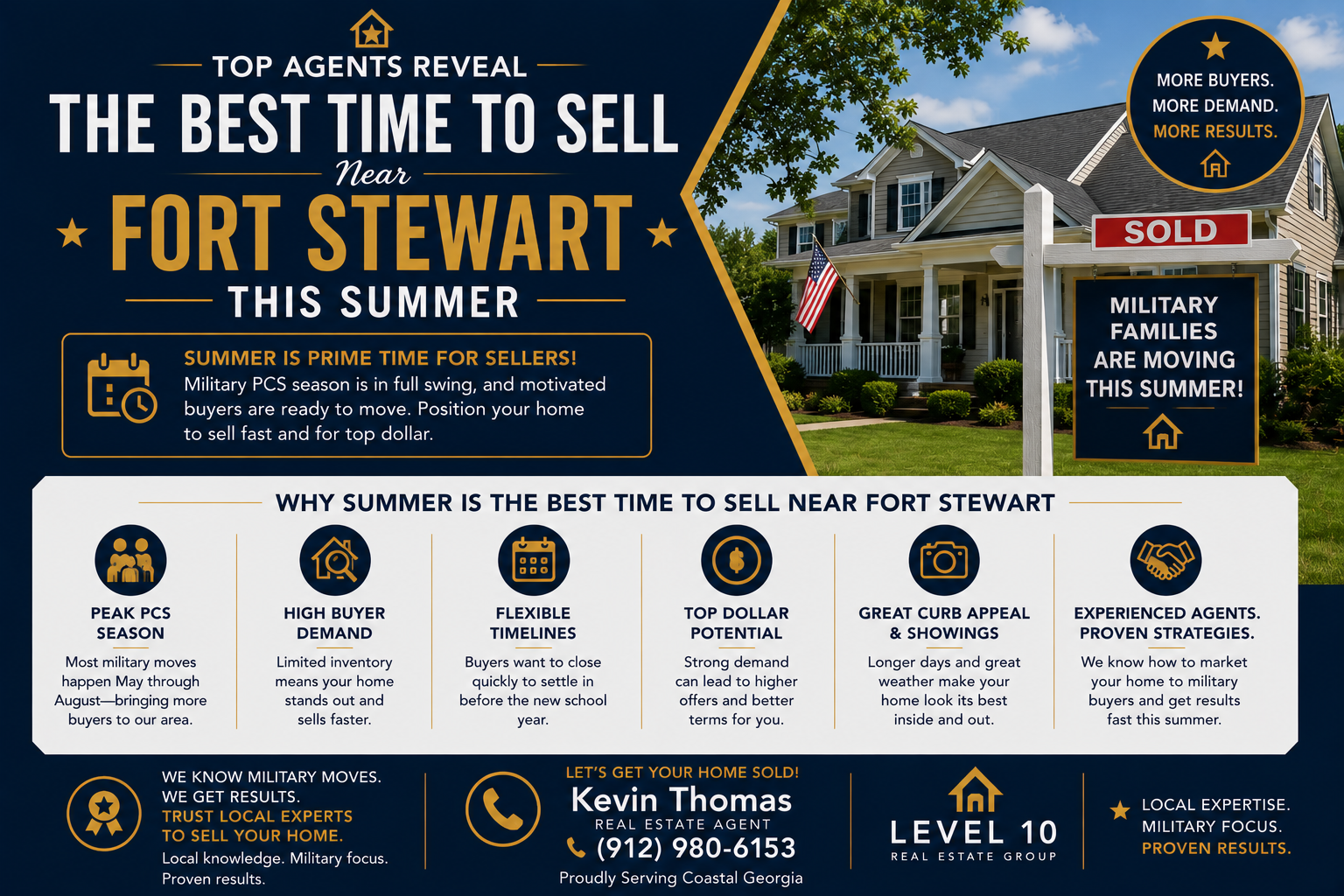 Top Agents Reveal the Best Time to Sell Near Fort Stewart This Summer header image.
