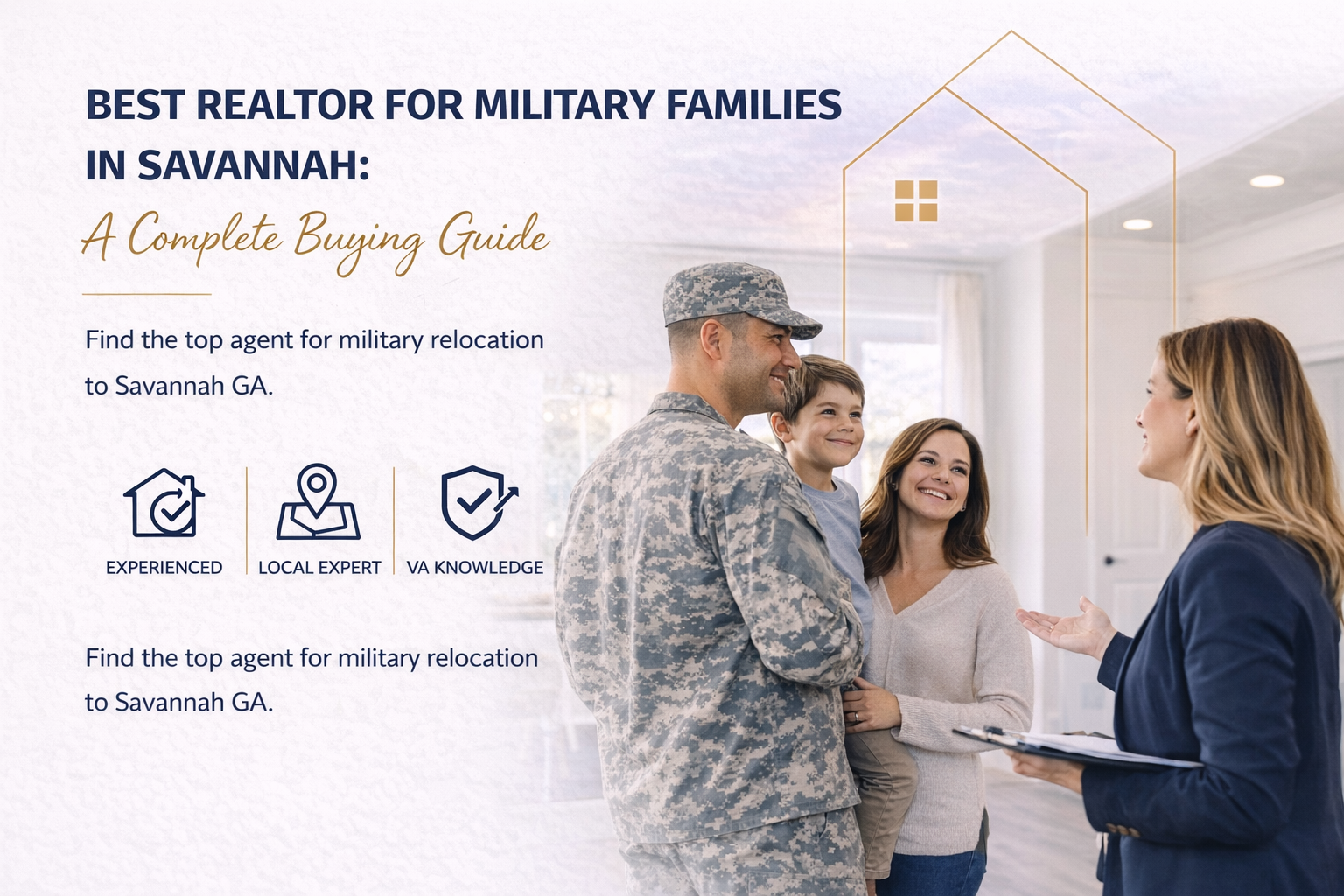 Best Realtor for Military Families in Savannah: A Complete Buying Guide header image.