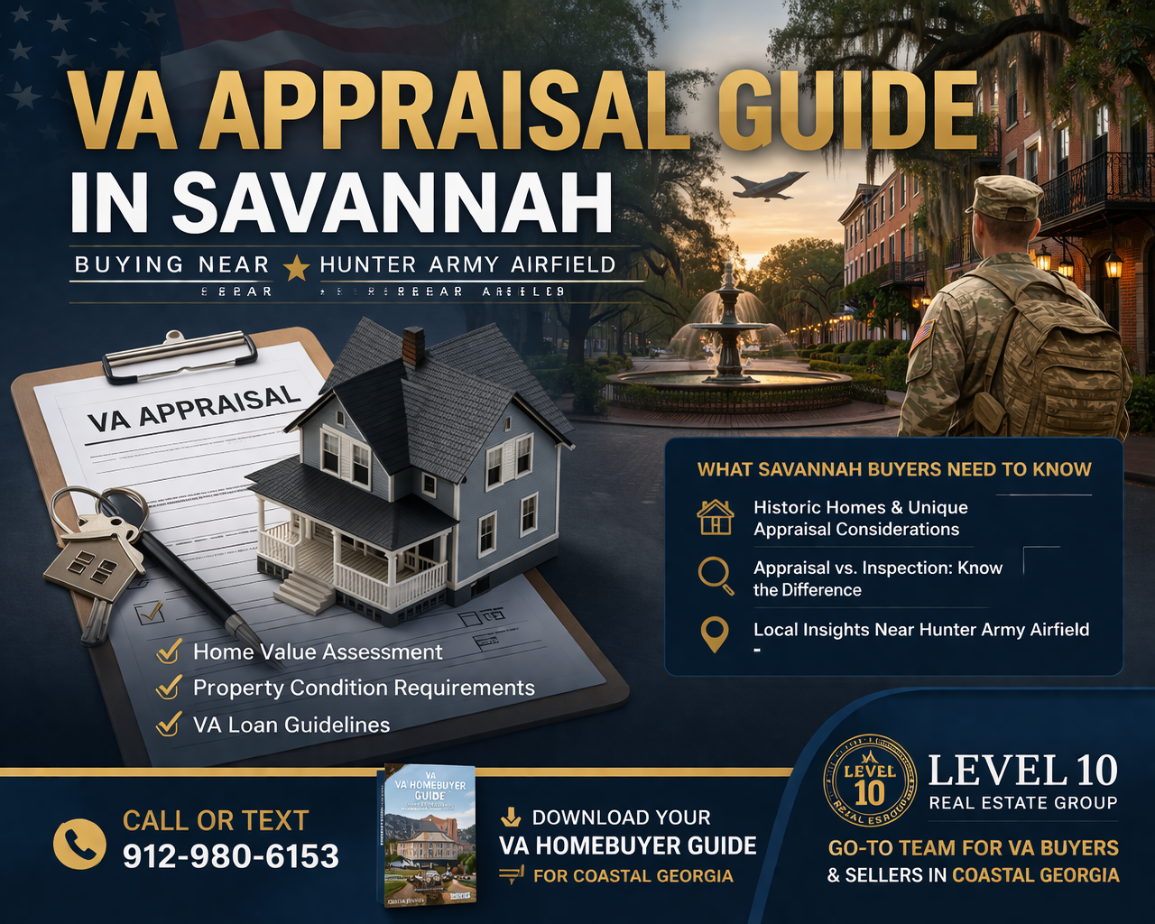VA Appraisal Guide in Savannah: Buying Near Hunter Army Airfield header image.