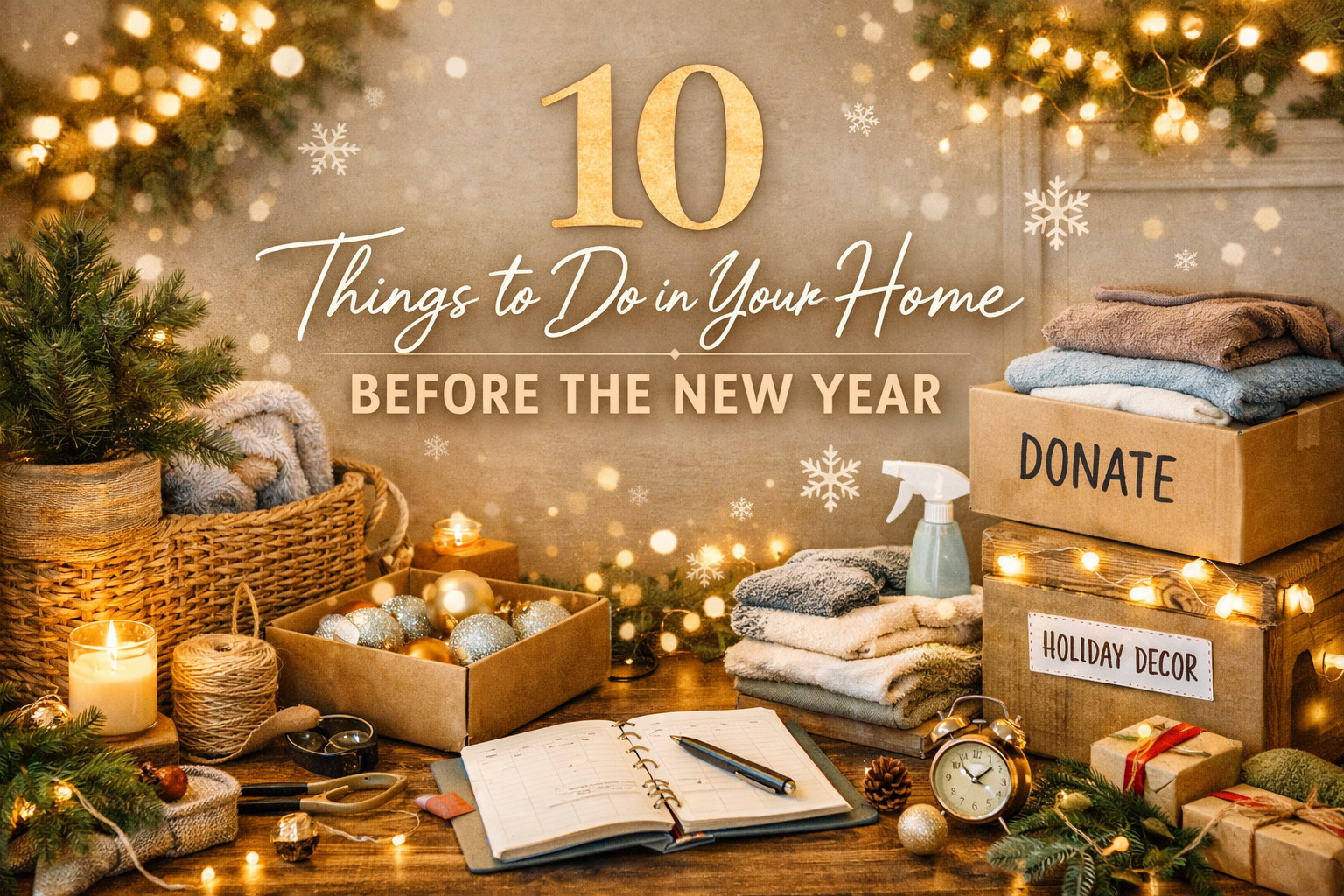 10 Things to Do in Your Home Before the New Year header image.