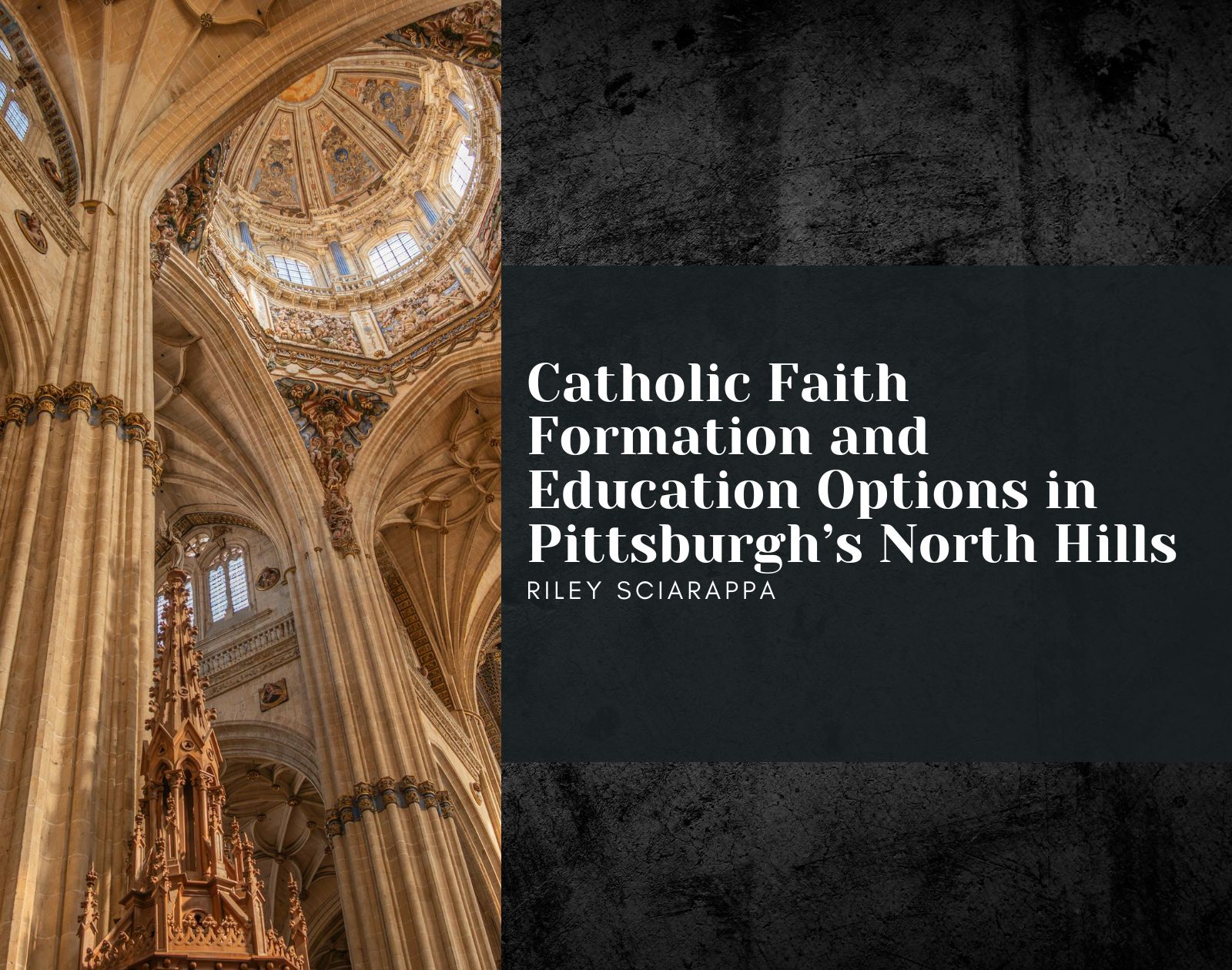 Catholic Faith Formation and Education Options in Pittsburgh’s North Hills header image.