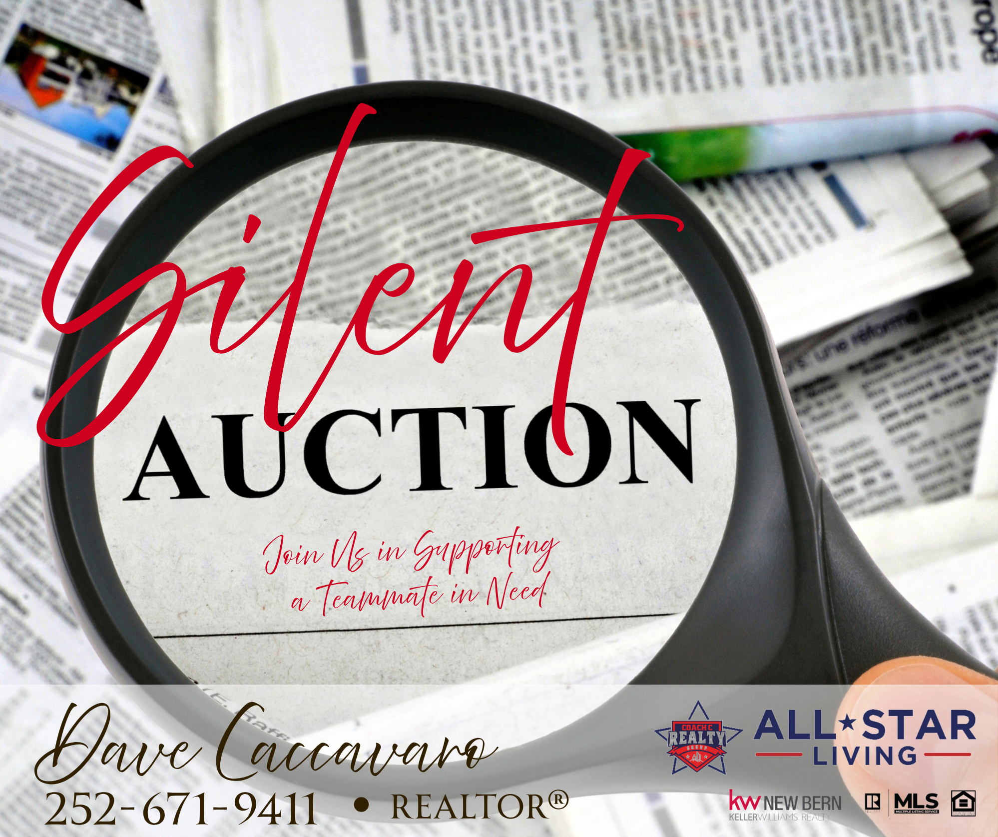 Silent Auction header image.