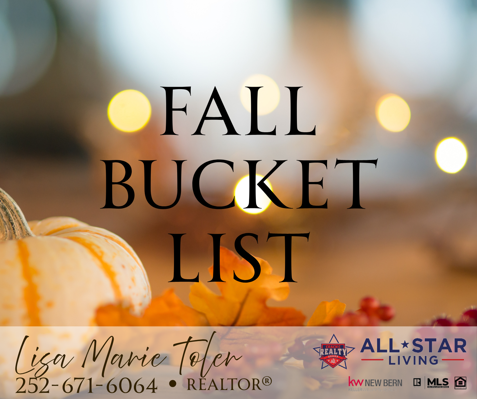 Fall Bucket List header image.