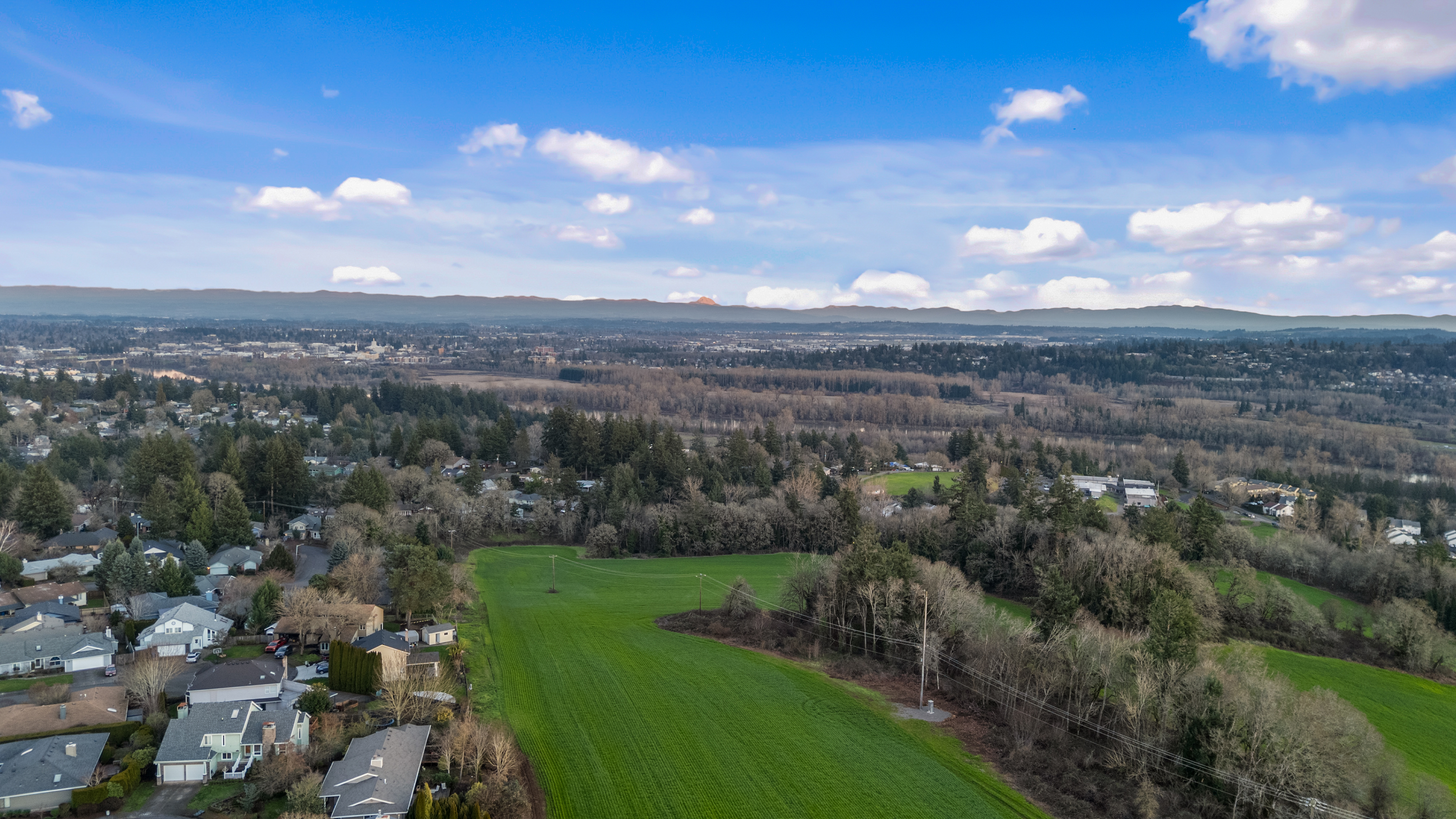 Salem Oregon residential neighborhood with Cascade foothills in background, representing home price growth in 2026