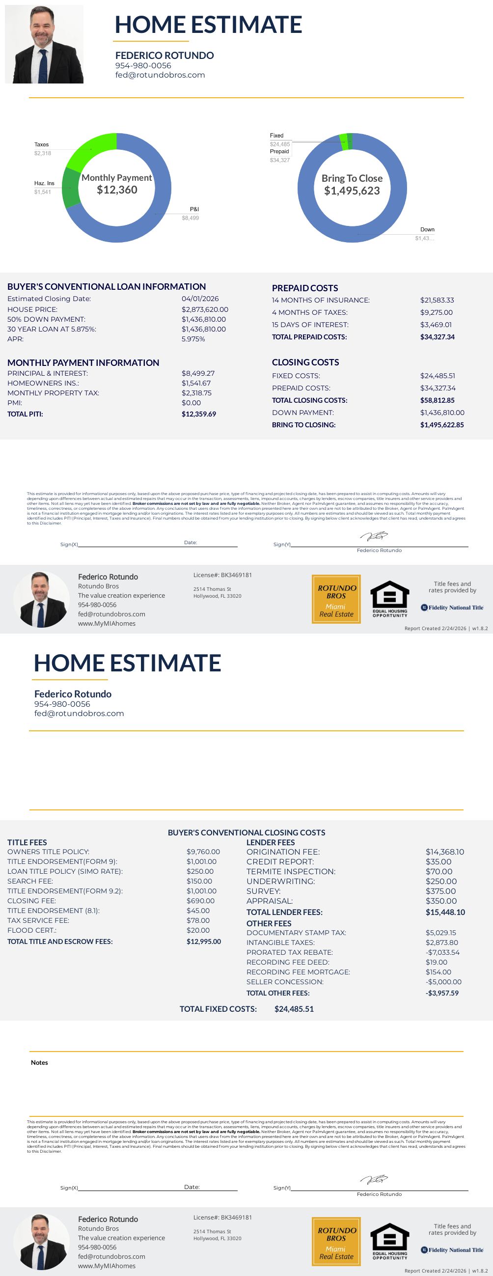 Buyer’s estimate explained for 5934 NE 4th Ct Miami Fl 33137 header image.
