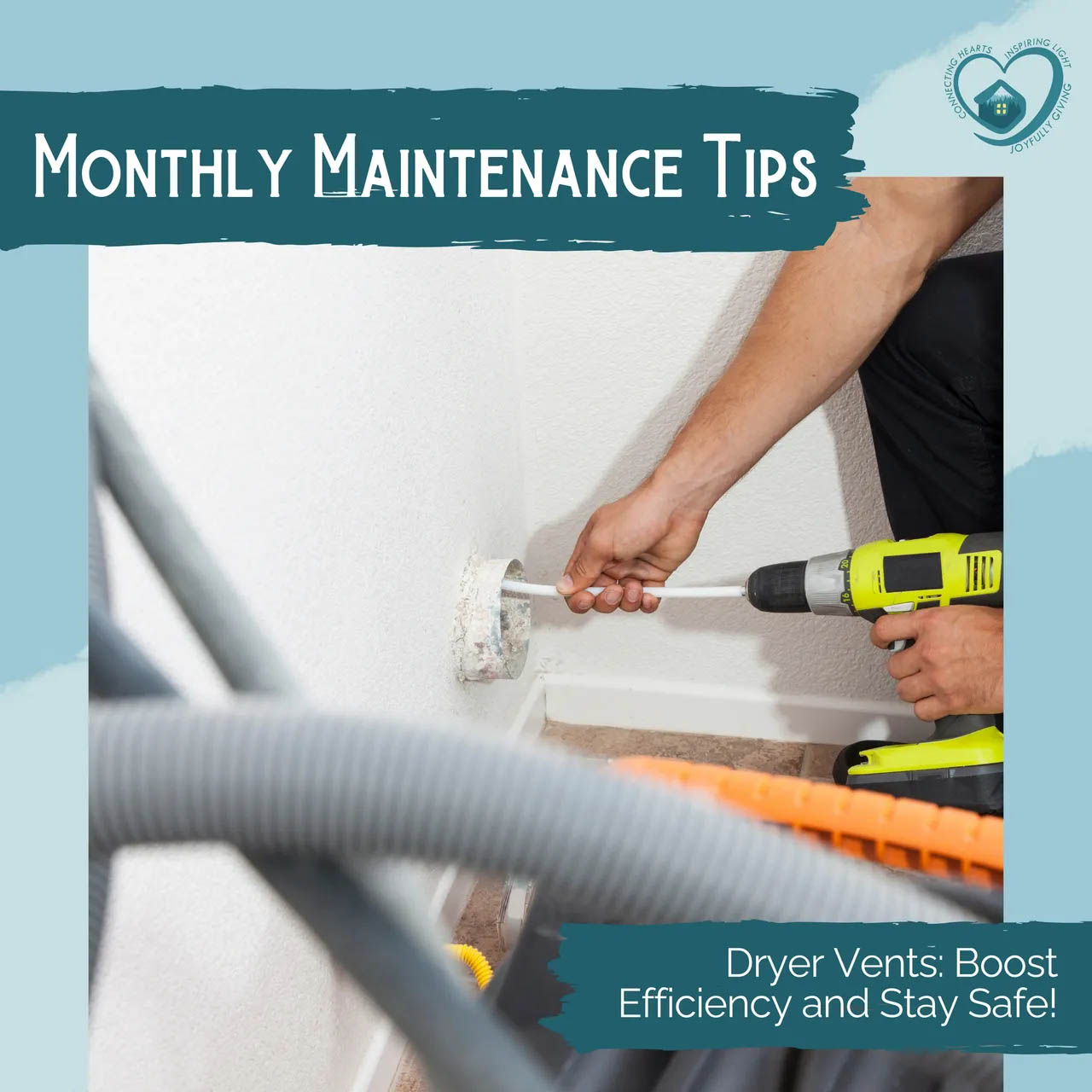 Dryer Vents: Boost Efficiency and Stay Safe! header image.