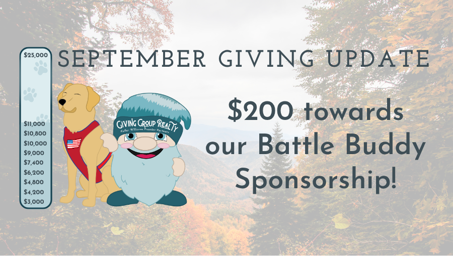 September Giving Update | Supporting NW Battle Buddies header image.