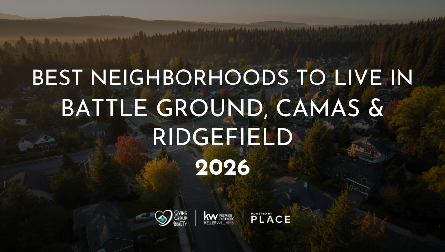 Best Neighborhoods in Battle Ground, Camas & Ridgefield WA (2026 Guide) header image.