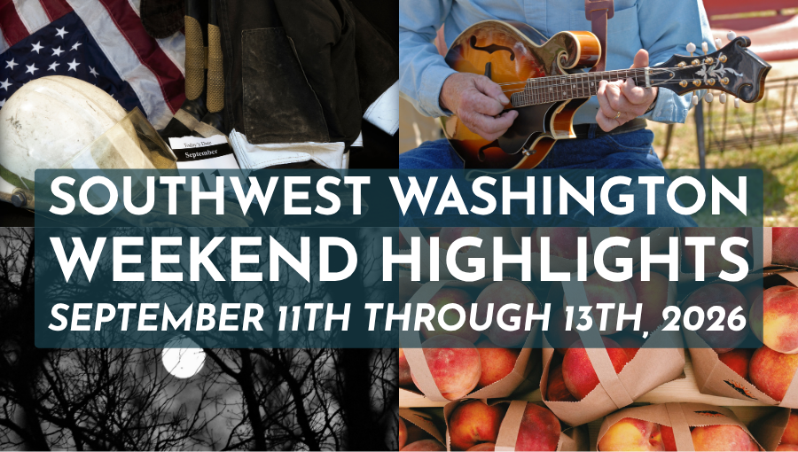 Weekend events in Clark County, Washington, including waterfront activities, markets, and live music