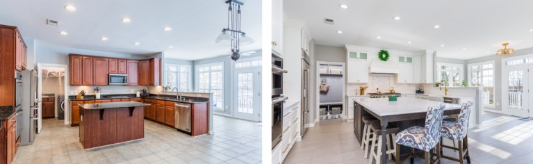 Kitchen Renovation Before and After