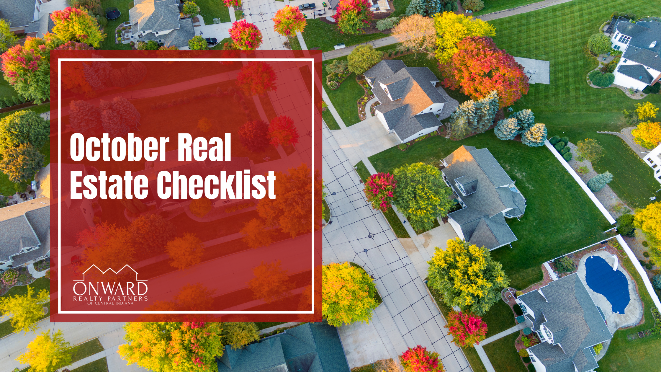 October Real Estate Checklist header image.