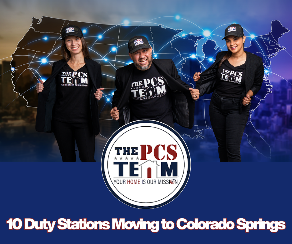 Top 10 Duty Stations Moving to Colorado Springs | Work with The PCS Team header image.