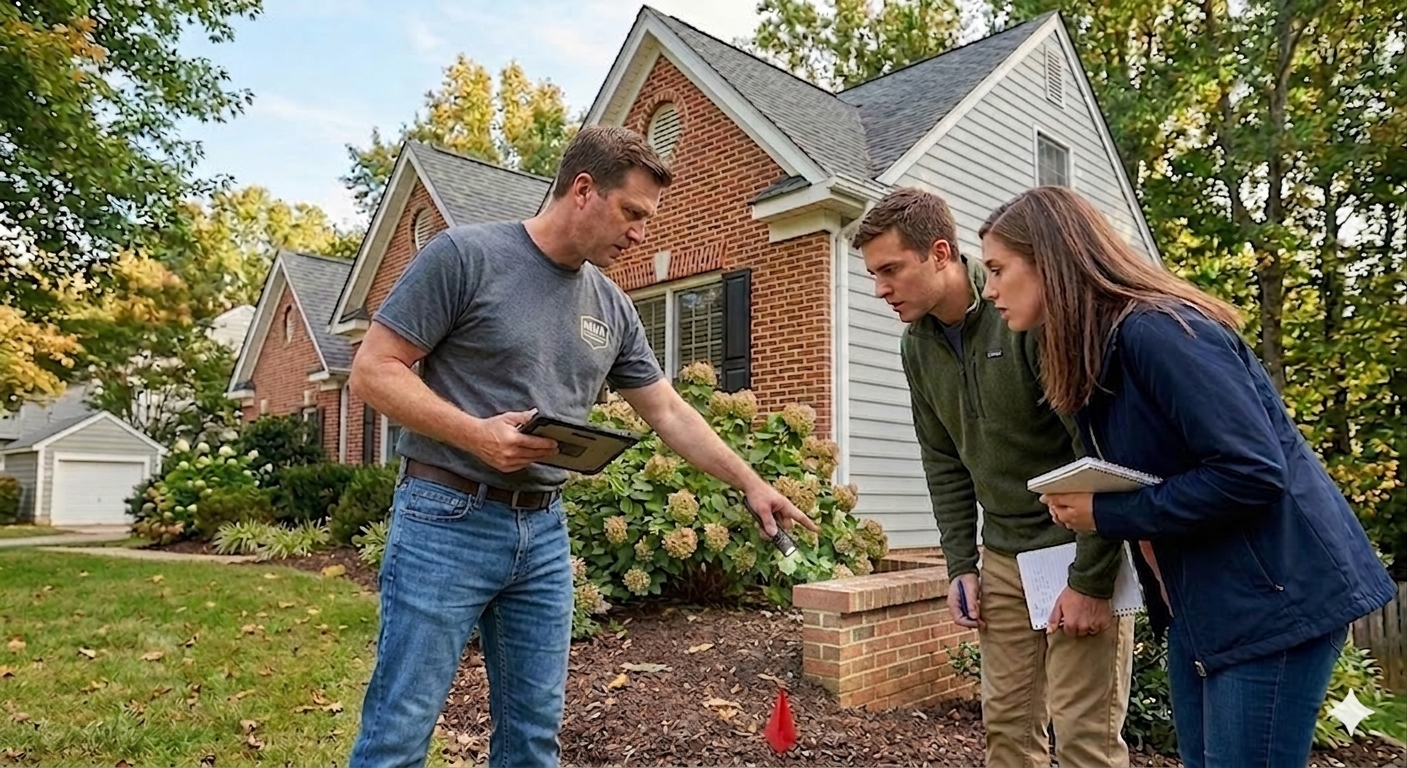 Why Your Northern Virginia Home Inspection Starts on the Sidewalk header image.