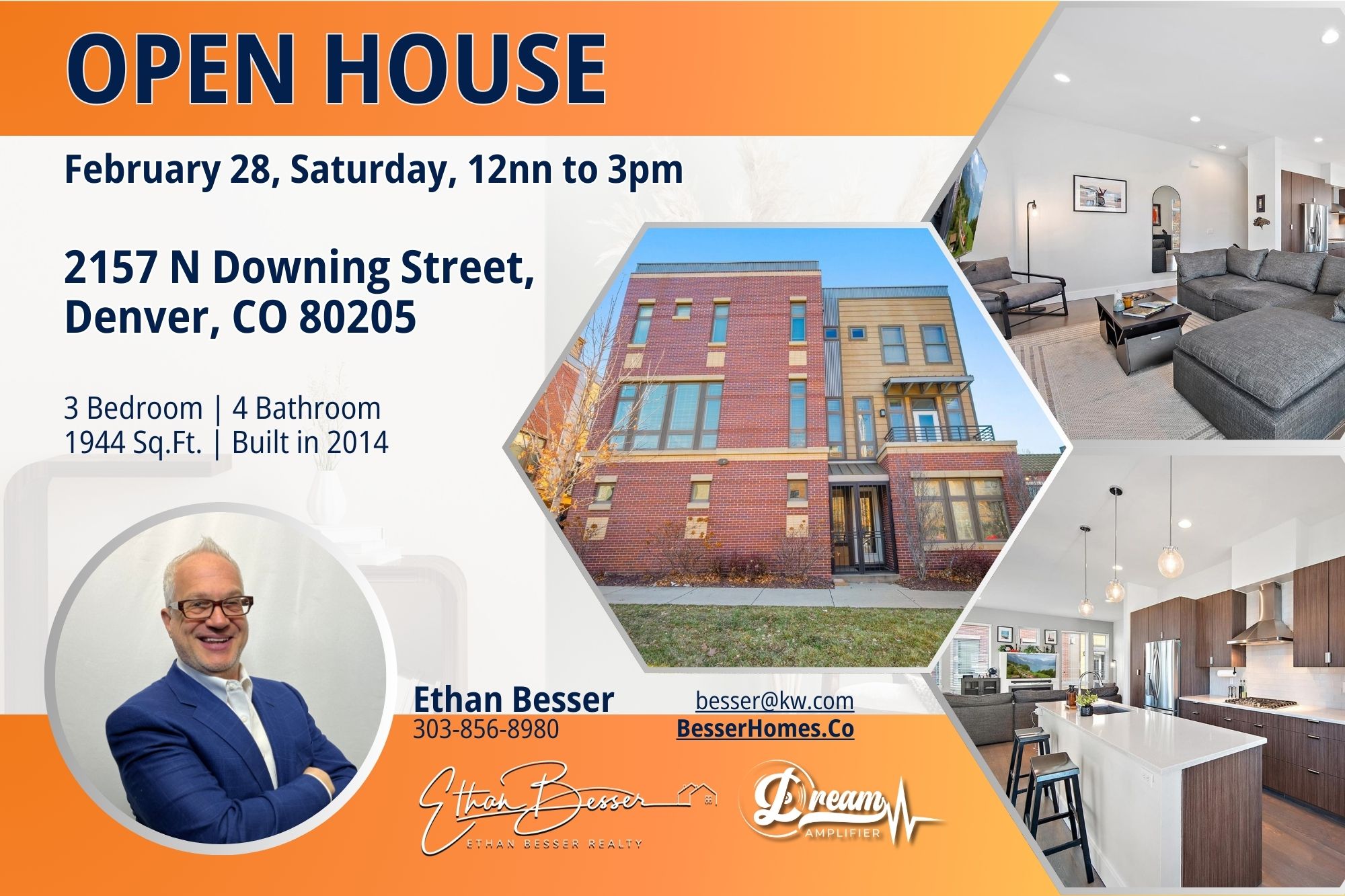Open House in the Heart of Denver - Saturday, February 28, 12pm to 3pm header image.