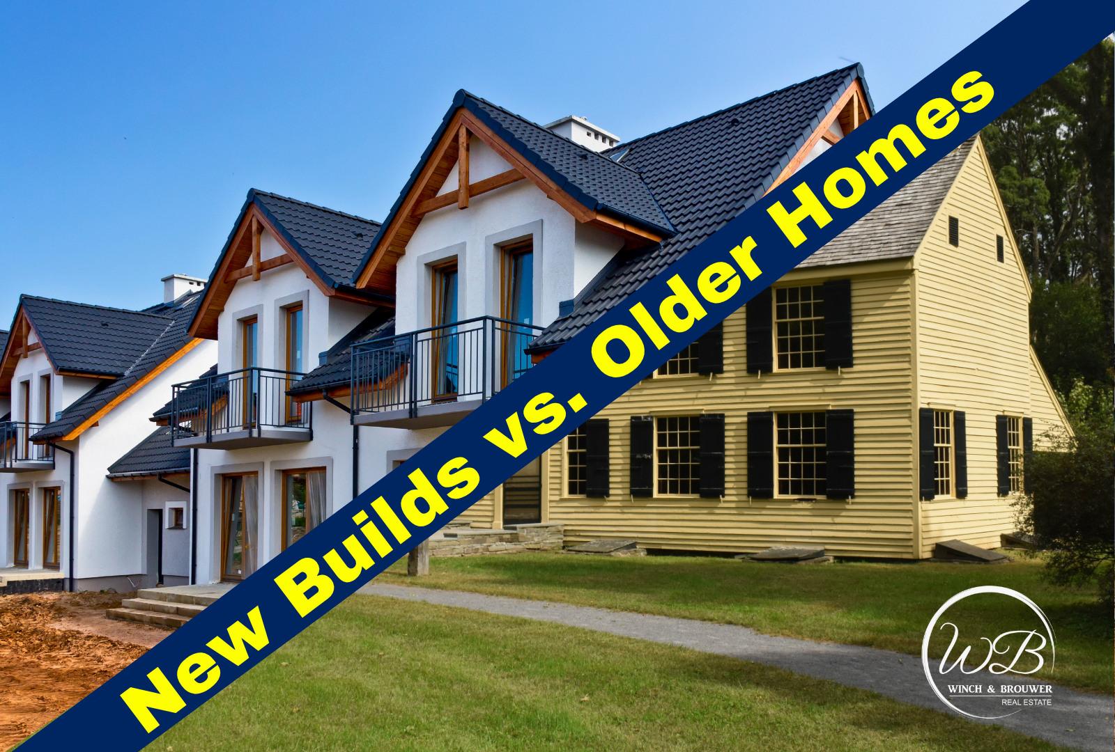 🏡 The Pros and Cons of Buying a Newly Built Home vs. an Older Home header image.