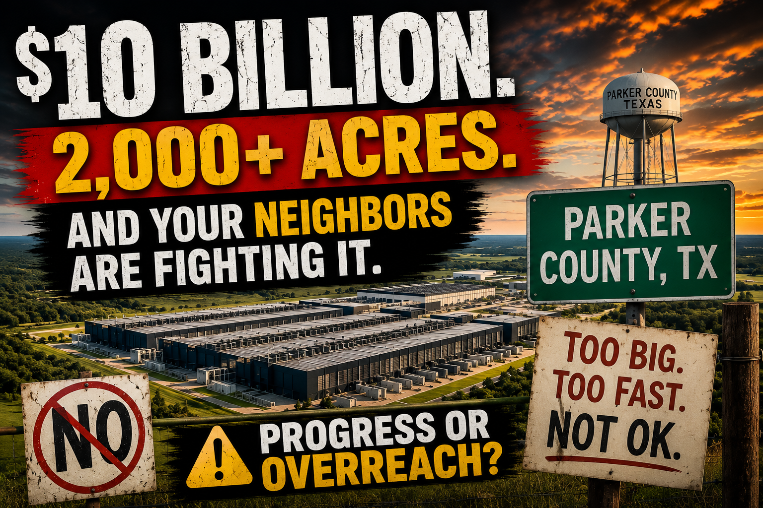 $10Billion Data Center Near Weatherford, TX header image.