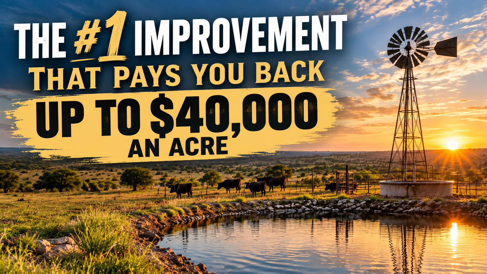 #1 Ranch Improvement that can pay you back up to $40,000 an acre header image.