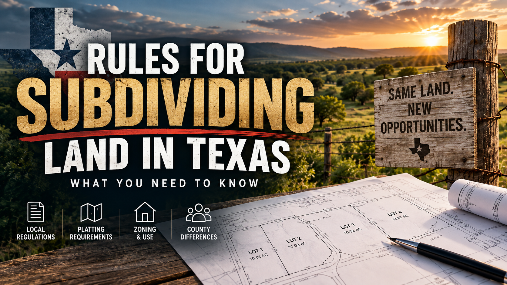 Subdividing land in Texas