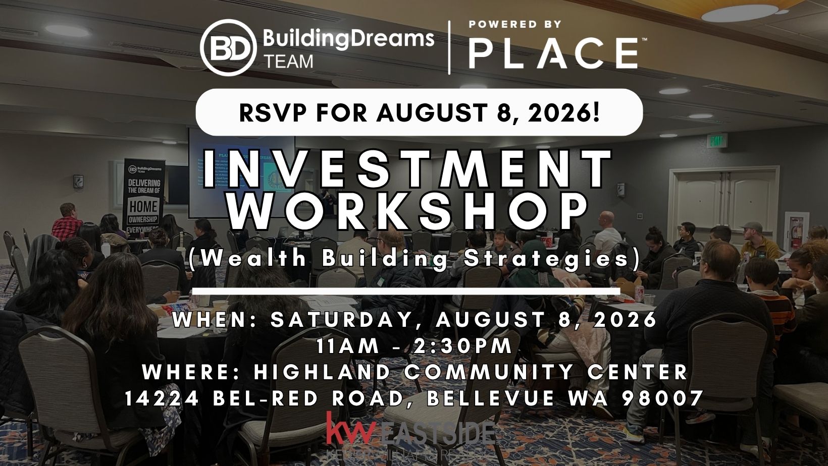 Wealth Investment Workshop 8-8-2026 header image.