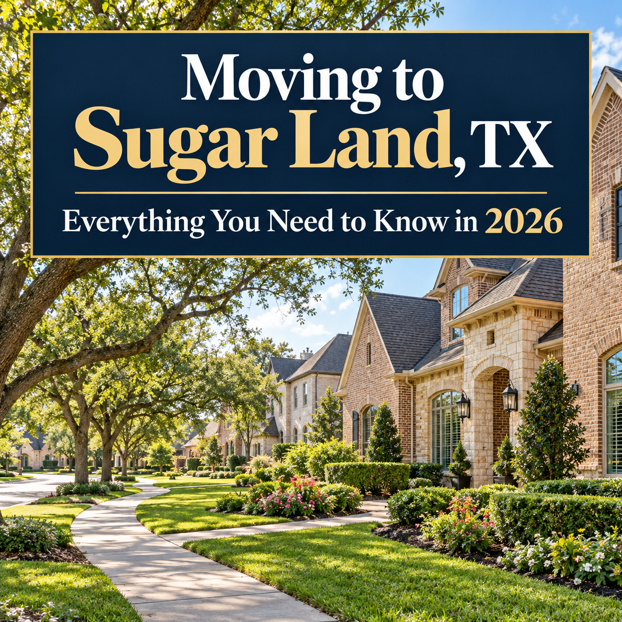 Moving to Sugar Land, TX: Everything You Need to Know in 2026