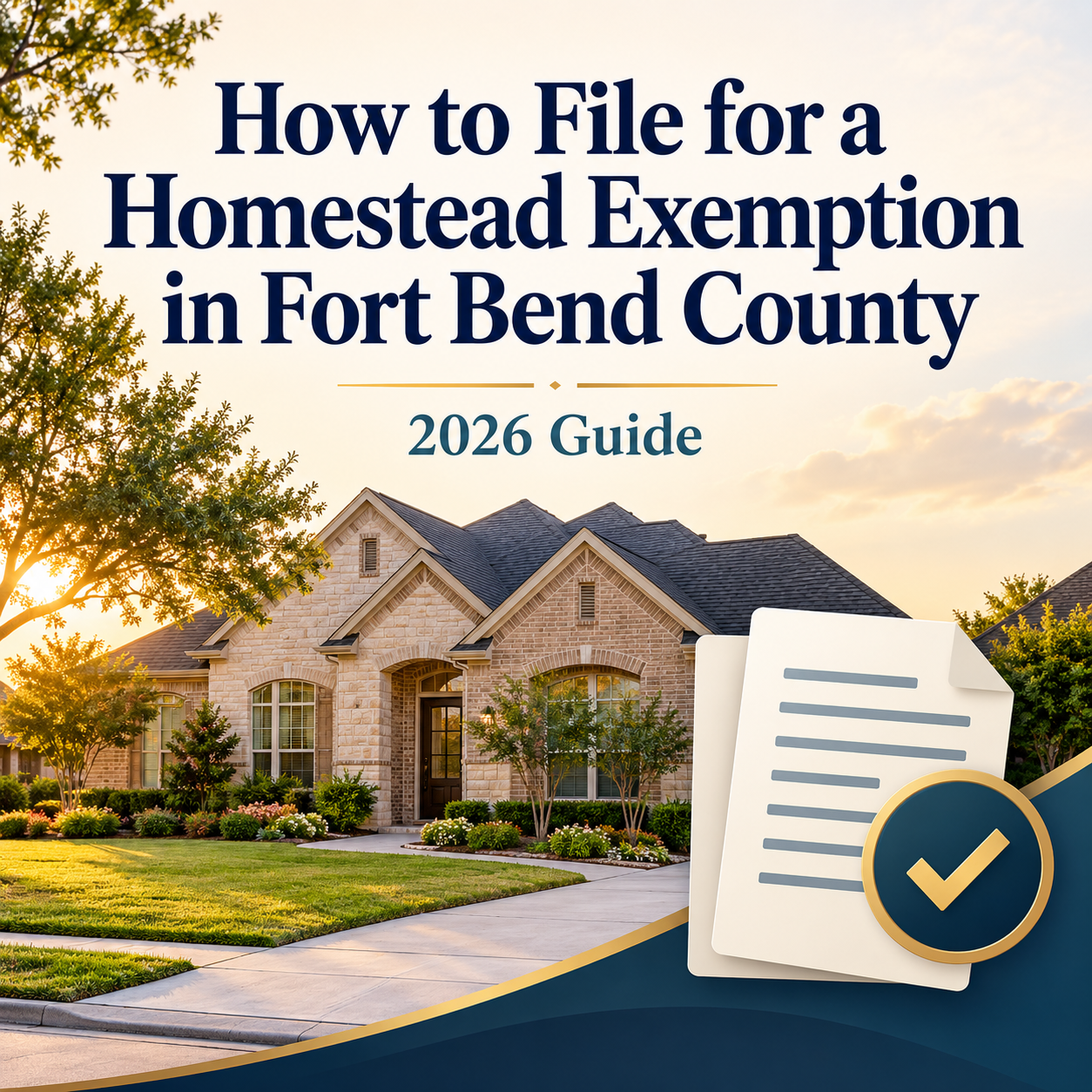 How to File for a Homestead Exemption in Fort Bend County 2026 Guide