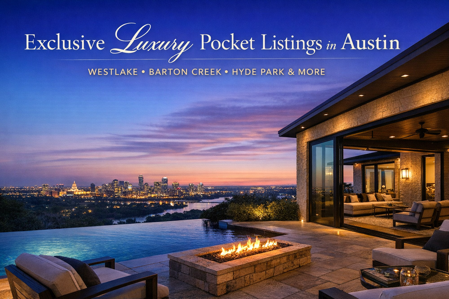 Luxury living with Austin skyline view