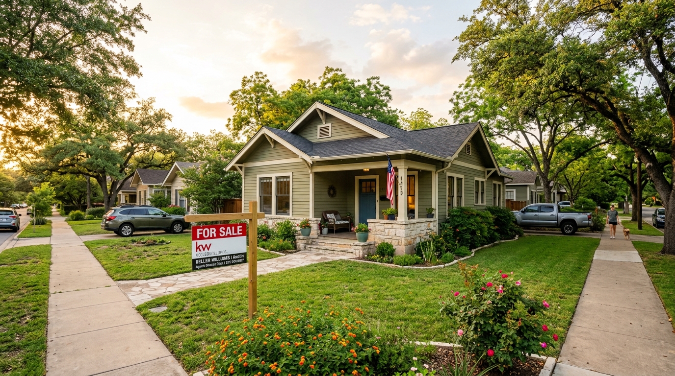 Austin, Texas single-family home representing the renting versus buying decision for long-term wealth building in 2026