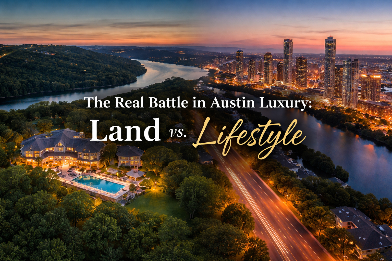 The Real Battle in Austin Luxury: Land vs. Lifestyle header image.