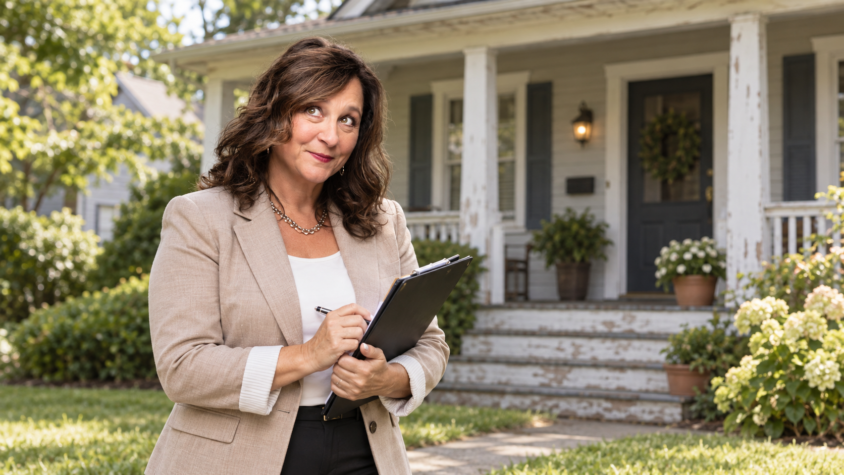 Real Estate Agent Tracy Kable showing an 