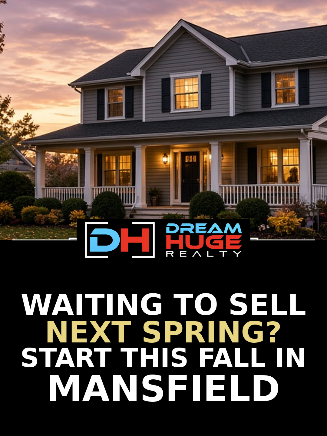 Graphic about preparing to sell a Mansfield and Richland County home next spring