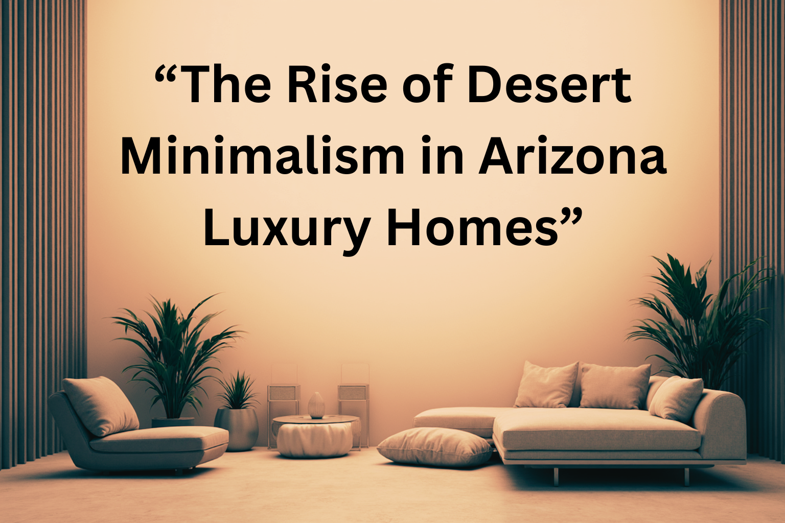The Rise of Desert Minimalism in Arizona Luxury Homes header image.