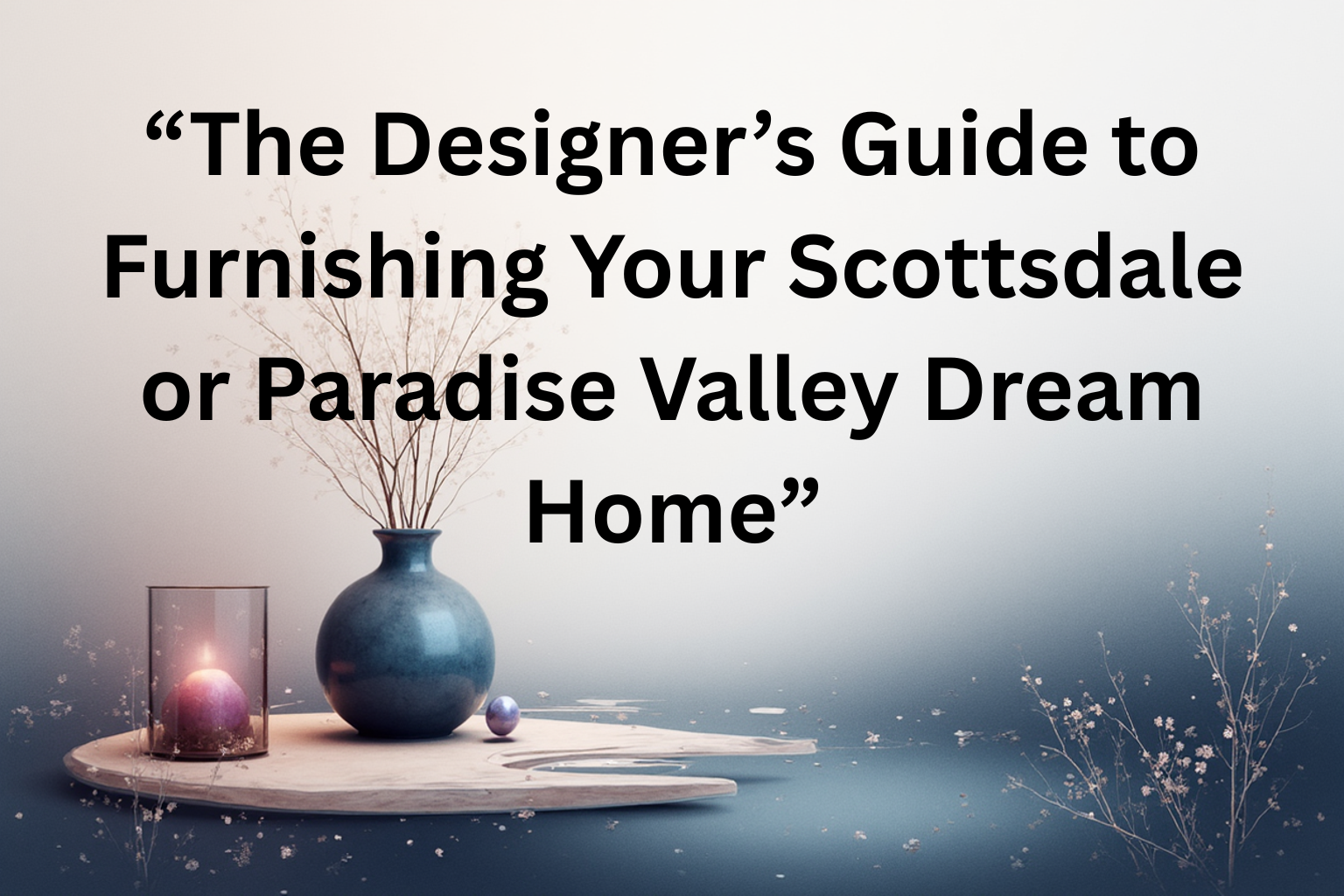 The Designer’s Guide to Furnishing Your Scottsdale or Paradise Valley Dream Home header image.