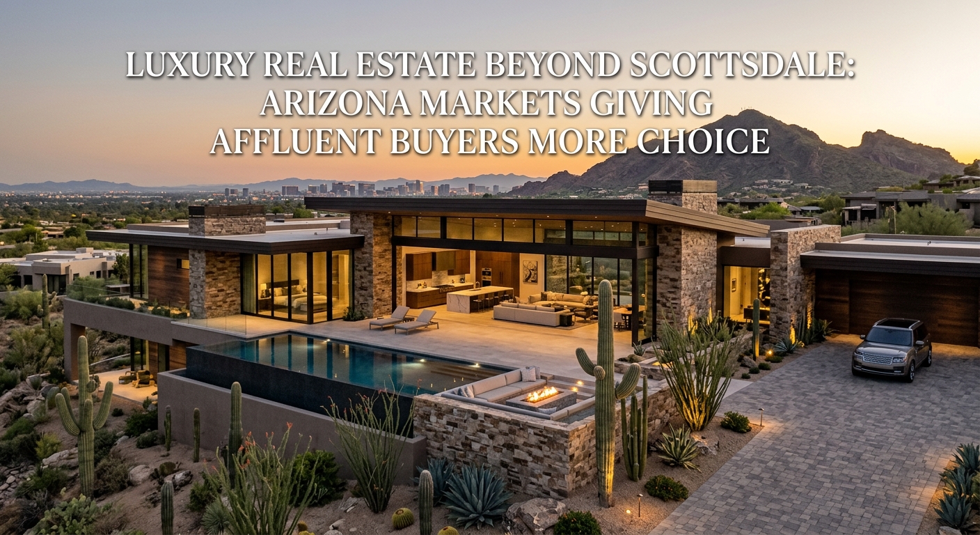 lUXURY REAL ESTATE ARIZONA WITH TEXT: Luxury Real Estate Beyond Scottsdale: Arizona Markets Giving Affluent Buyers More Choice