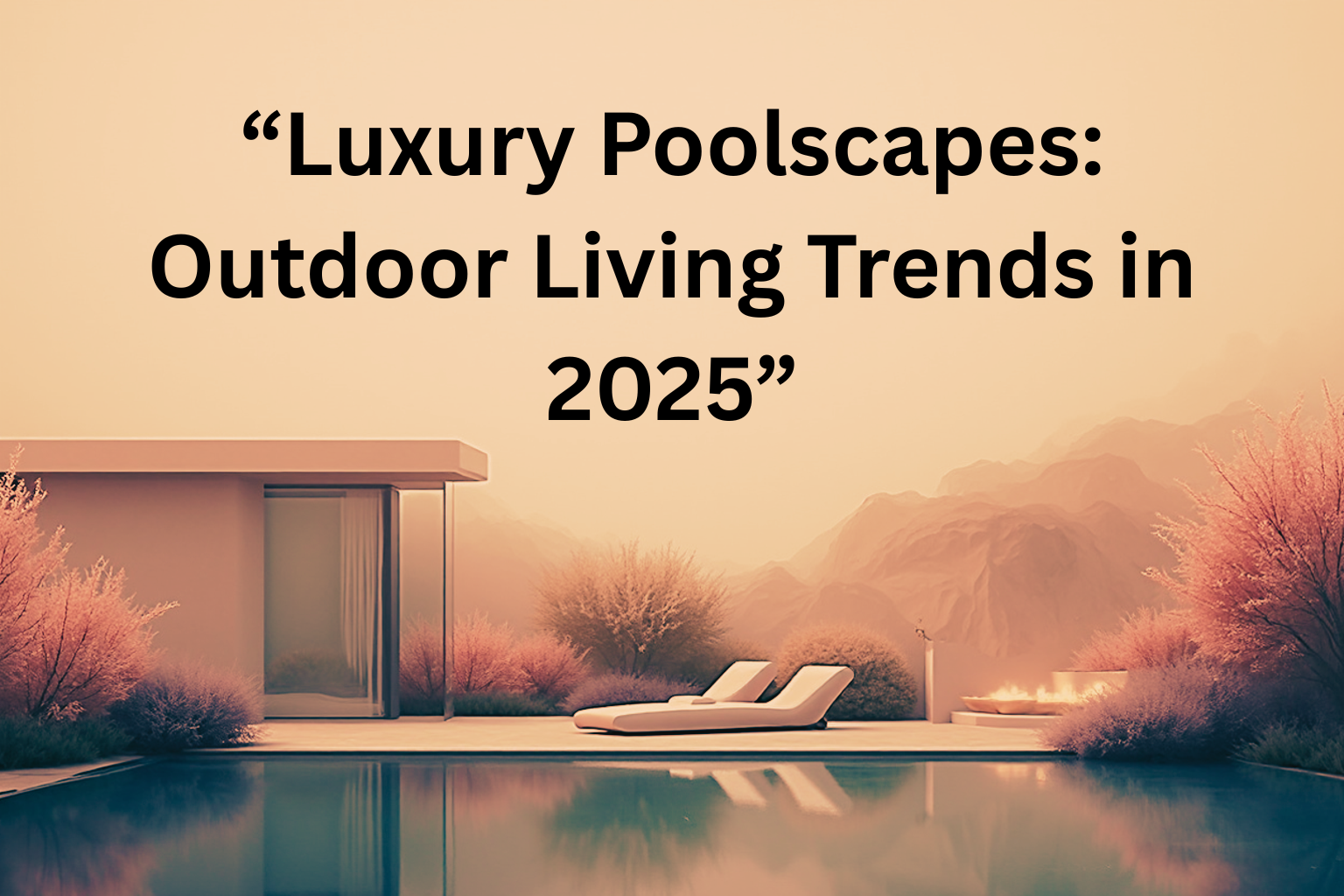 Luxury Poolscapes: Outdoor Living Trends in 2025 header image.